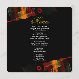 Elegant Classic Modern Trendy Pattern #903 Wedding Menu