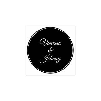 Elegant Classic Modern Trendy Pattern #903 Wedding Rubber Stamp