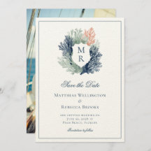Elegant Classic Nautical Crest Marine Wedding