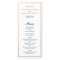 Elegant Classic Navy Faux Copper Wedding Menu