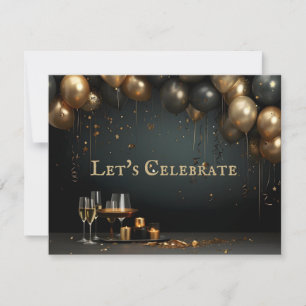 Elegant Classic New Year's Eve Party Invite