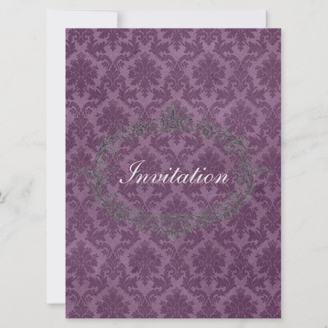 Elegant Classic Personalised Wedding Invitation (Front)