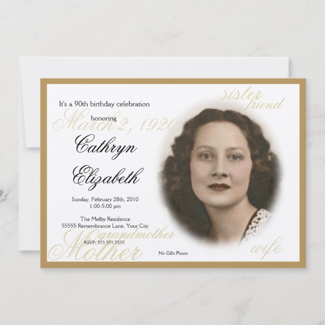 Elegant Classic Photo Invitation _New (Front)