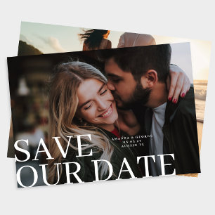 Elegant & Classic Photo Wedding Save The Date