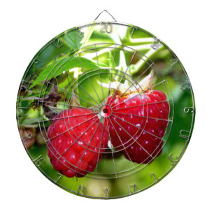 Elegant classic red Raspberries Dartboard