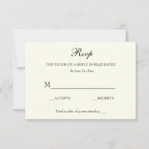 Elegant Classic RSVP