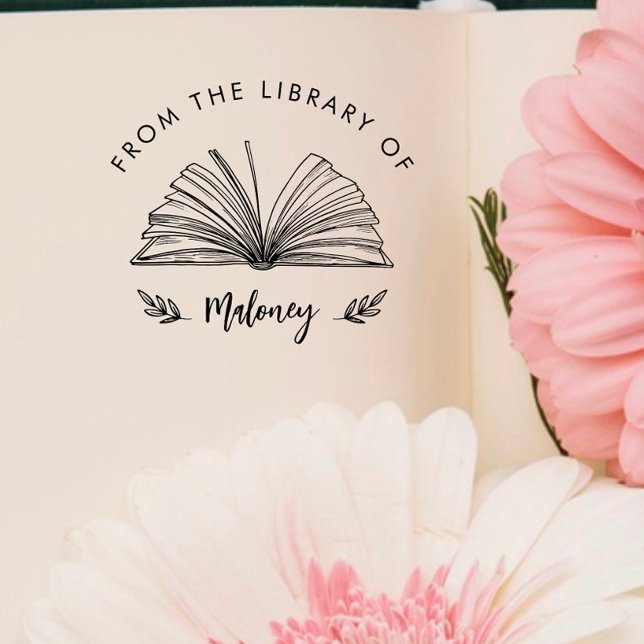 Elegant Classic Script From the Library Of Custom  Self-inking Stamp (Creator Uploaded)