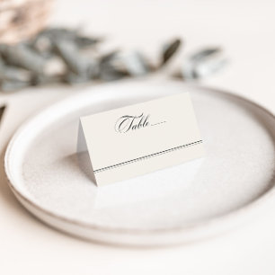 Elegant Classic Vintage Wedding Place Card