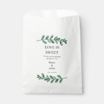 Elegant Classic Watercolor Green Leaves