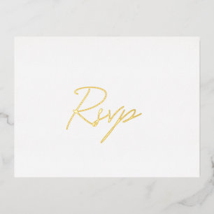 Elegant Classic Wedding RSVP Card
