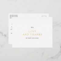 Elegant Classic Wedding Thank You