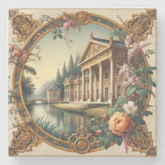 Elegant Classical Aesthetic – Timeless Beauty in A Stone Coaster