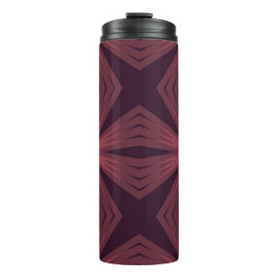 Elegant classical retro style geometric flower art thermal tumbler