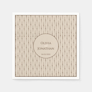 Elegant Classy Beige ornate Napkin