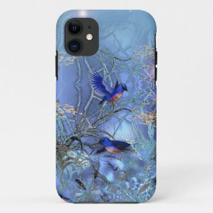 Elegant Classy Blue Birds Bluebirds iPhone 11 Case
