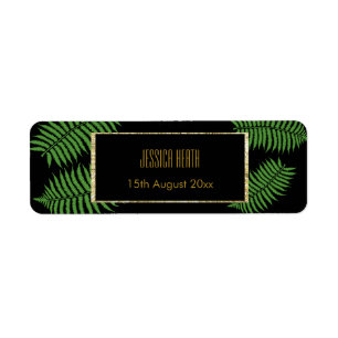 Elegant Classy Bracken Birthday Return Address Label