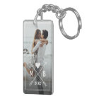 Elegant Classy Couple Initials Love Heart Arrows