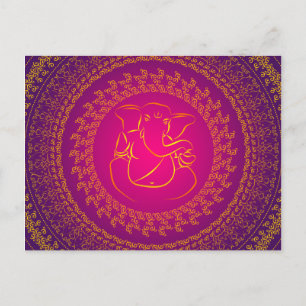 Elegant Classy Ganesh/ Indian God PostCard