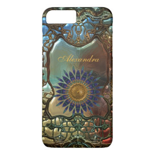Elegant Classy Gold Metal Art Nouveau iPhone 8 Plus/7 Plus Case