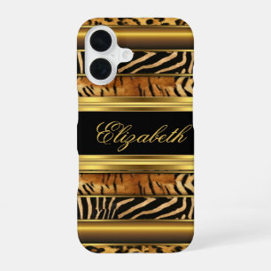 Elegant Classy Gold Mixed Animal Samsung Galaxy S5 iPhone 16 Case