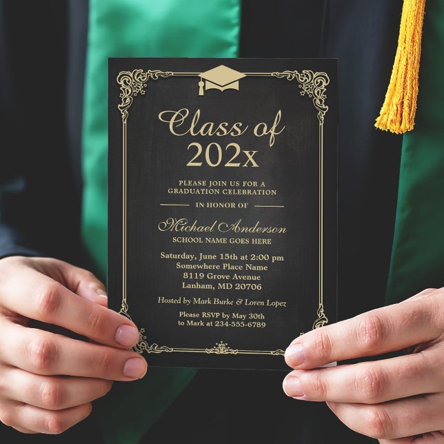 Elegant Classy Graduation Invitation (Creator Uploaded)