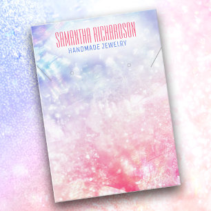 Elegant Classy Holographic Jewellery Holder Displa Business Card