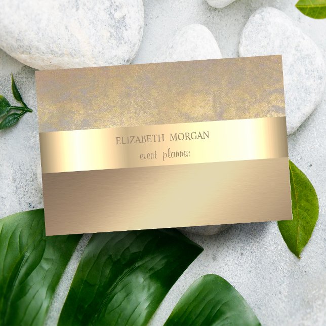 Elegant Classy Modern,Faux Gold Business Card (Creator Uploaded)