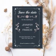 Elegant Classy Navy and Pink Wedding