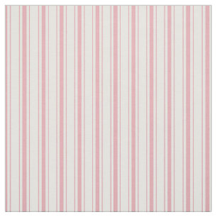 Elegant Classy Rustic Pink French Ticking Stripes Fabric