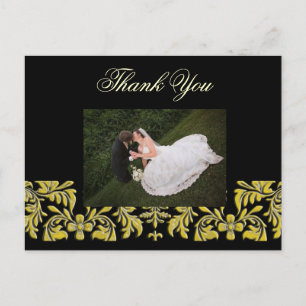 Elegant + Classy Thank You Photo postcards, Postcard