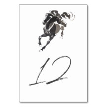 Elegant Classy Watercolor Horse Equestrian Wedding