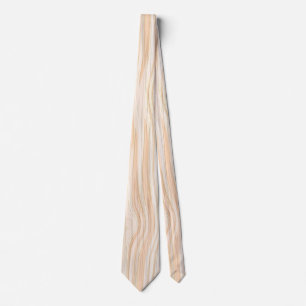 Elegant Classy White Stained Pastel Wood Pattern Tie