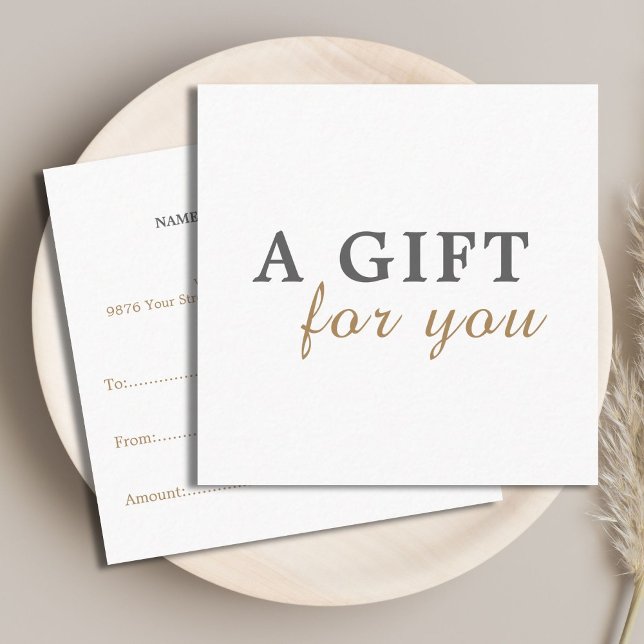 Elegant Clean Beauty Salon Gift Certificate (Creator Uploaded)