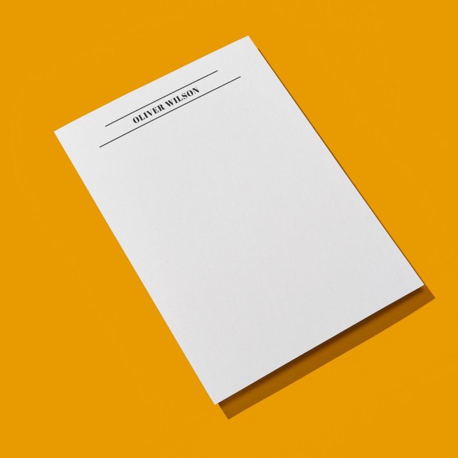 Elegant Clean Black White Lines Consultant Custom Letterhead (Creator Uploaded)