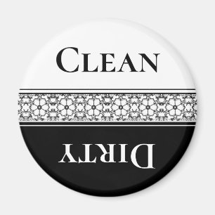 Elegant Clean Dirty Dishwasher Magnet