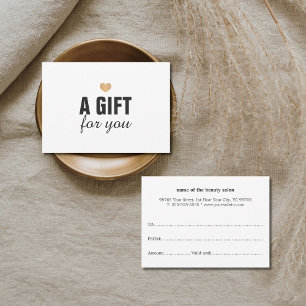 Elegant Clean Faux Gold Heart