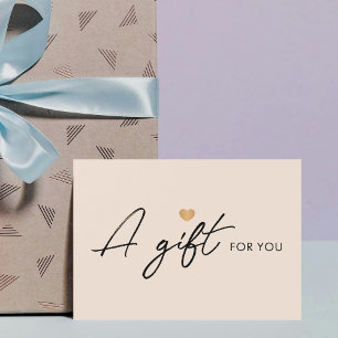 Elegant Clean Faux Gold Heart Pastel