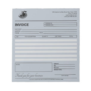 Elegant Cleaning Service Invoice / Receipt Notepad