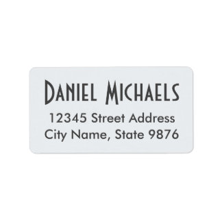 Elegant Clear White Custom Address Label
