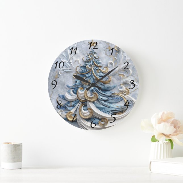 Elegant clocks decorate the tree (Home)