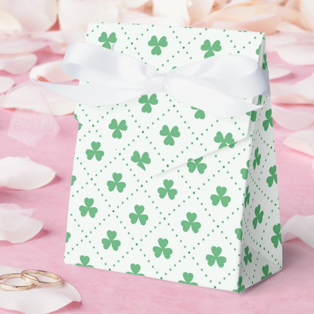 Elegant Clover Pattern Tent 3x1.5x3.25 Favour Box (Wedding)