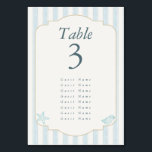 Elegant Coastal Elegant Wedding Table Number<br><div class="desc">Elegant Coastal Elegant Wedding Table Number -  Discover the whole collection for a coordinate wedding theme. Dm for advise or personalization</div>