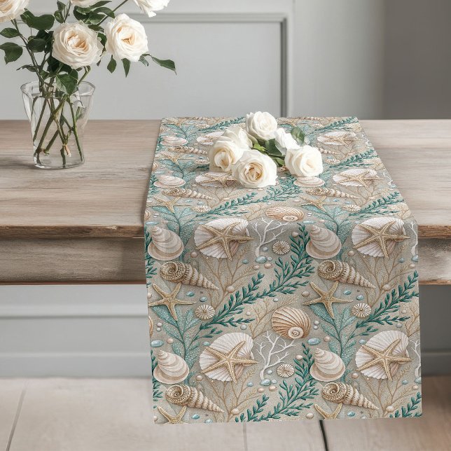Elegant Coastal Table Runner Beachside Retreat (Elegant Coastal Table Runner Beachside Retreat)