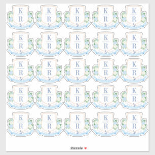 Elegant Coastal Wedding Monogram