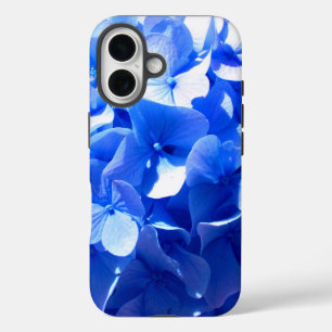 Elegant Cobalt blue floral elegant blue hydrangea iPhone 16 Case