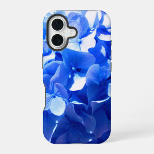 Elegant Cobalt blue floral elegant blue hydrangea iPhone 16 Case