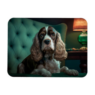 Elegant Cocker Spaniel Classic Portrait Design Magnet