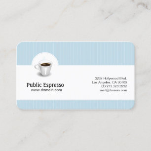 Elegant Coffee Shop Business Card