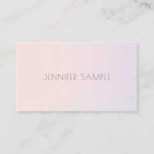 Elegant Color Harmony Modern Professional Plain Business Card
