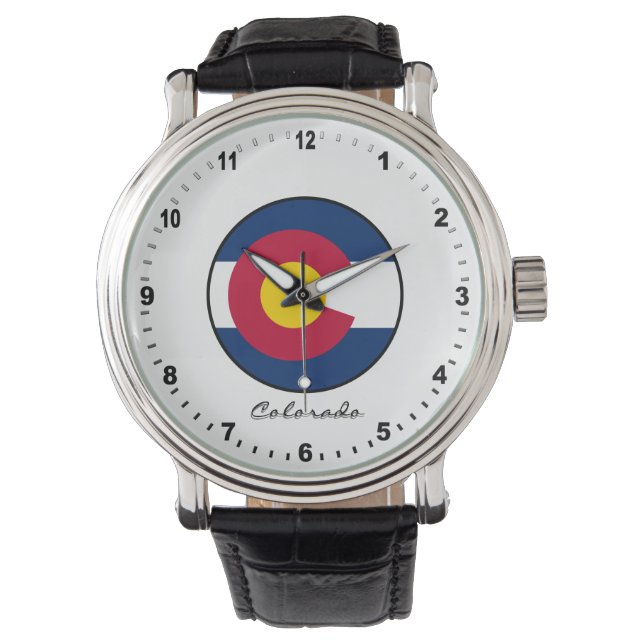 Elegant Colorado Watch & Colorado Flag / USA (Front)